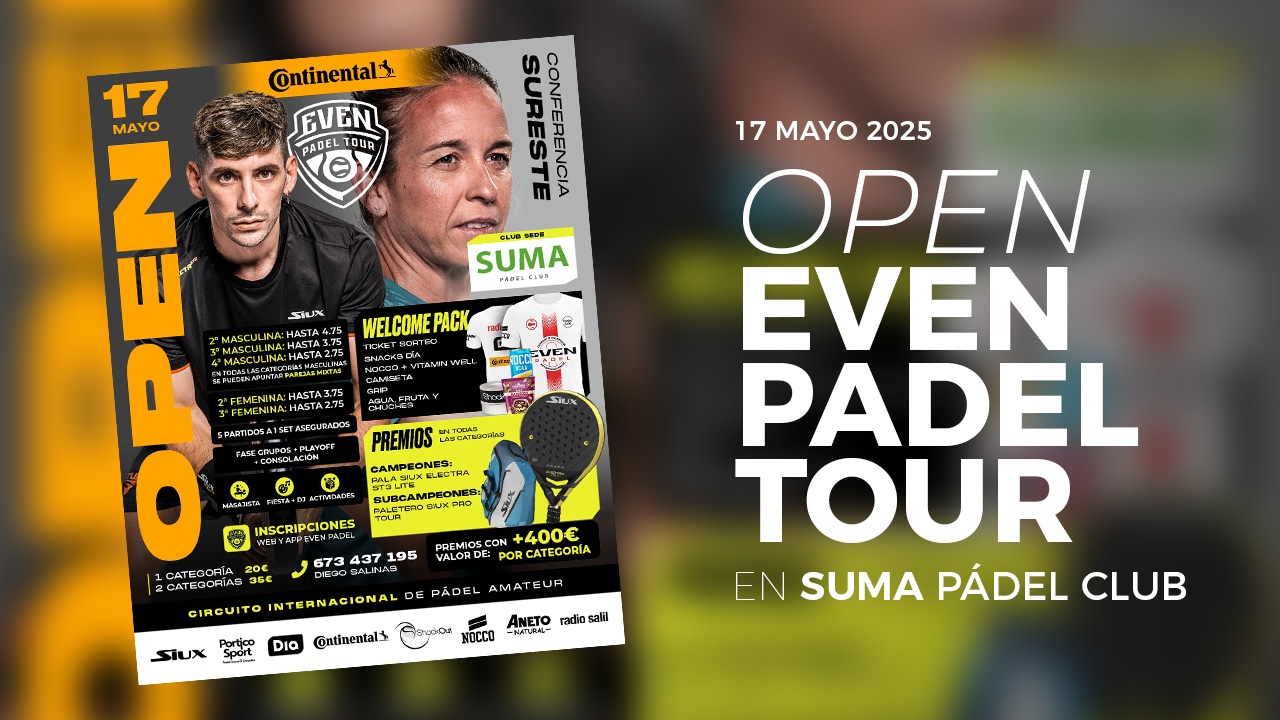 Torneo Padel Valencia Open Even Padel Tour SUMA Padel Club Alfafar